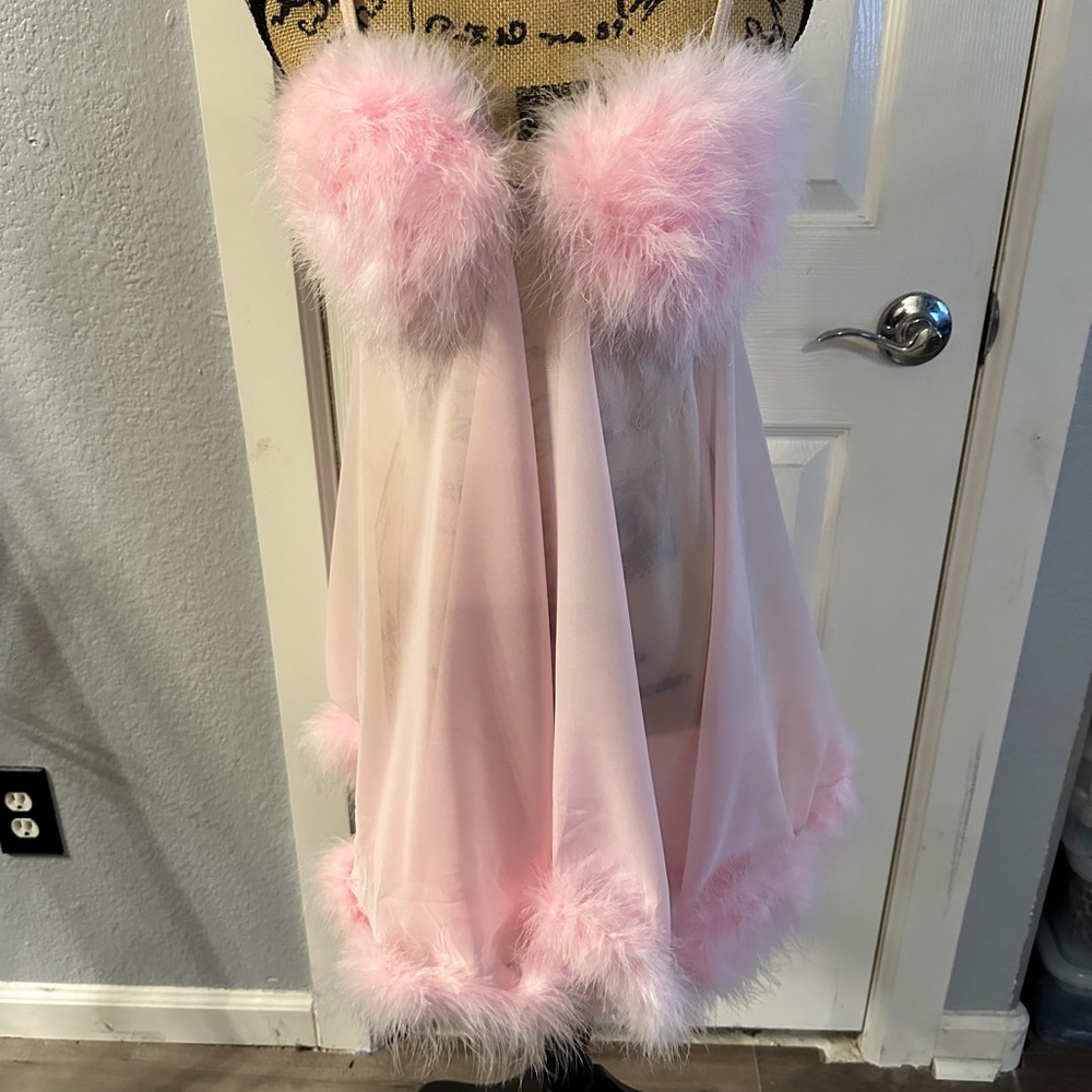 Fembot Baby Doll Sheer Costume with Hook & Eye Back Closure Size: Small